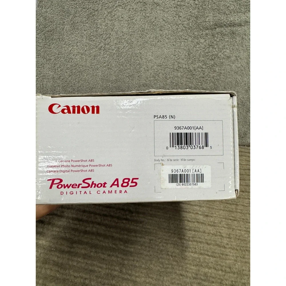 Canon PowerShot A85 Digital Camera 4.0MP 3x Optical Zoom Silver Vintage Bundle